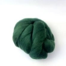 50g Pack of Emerald Green 23 Micron Merino Wool Tops